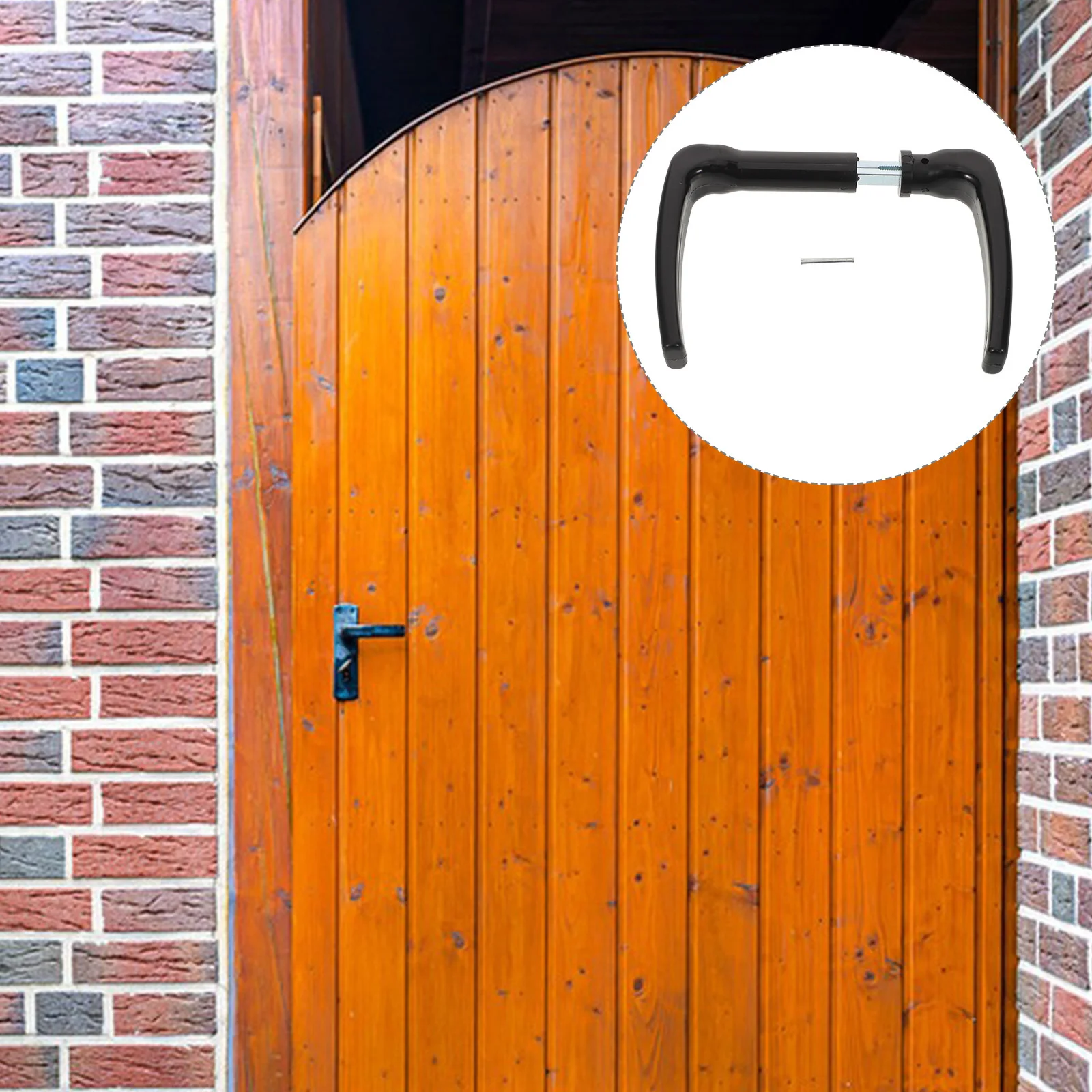 

2Pcs European Style Garden Gate Handle Set Outdoor Fence Pulls Durable Rustic Hardware for Shed Doors Barn Door Handles Weather