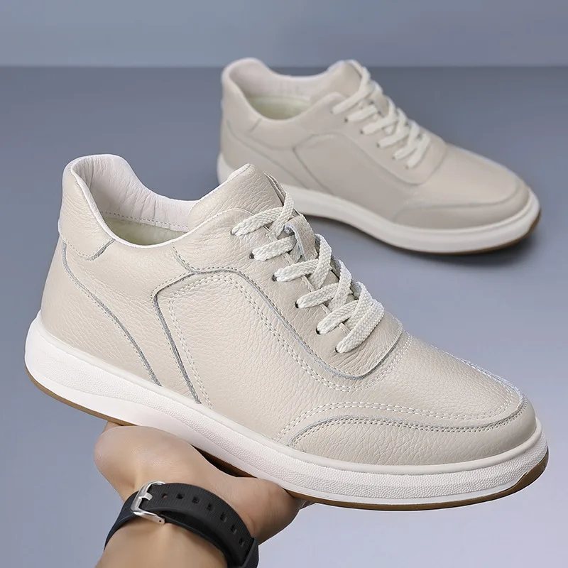 

Men's Sneakers and Casual Shoes for Man Shoes First-layer Cowhide, Front Lace-up, Rubber Sole N-66775