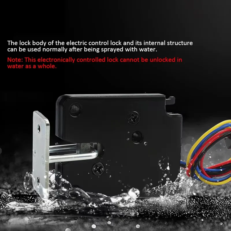 IP65 Waterproof Electric Lock DC 3V/DC 5V/DC 12V Mini Small Size Solenoid Electromagnetic Electric Control Cabinet Drawer Lock