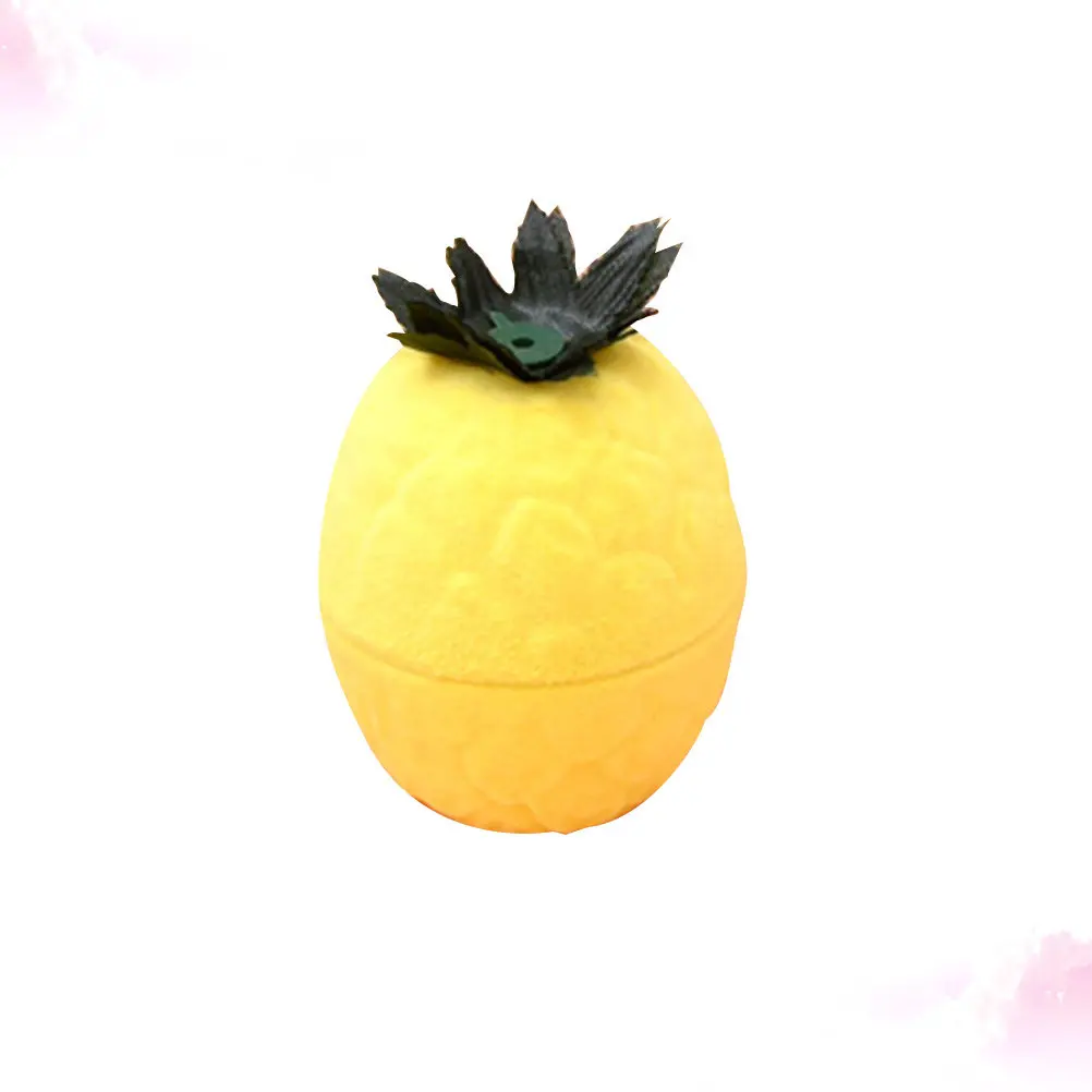 

Ювелирный футляр в форме ананаса: уникальная модная шкатулка для колец, изящное решение для хранения и демонстрации для женщин и девушек, простой и элегантный дизайн.