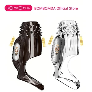 음경 소매 연장 콘돔 남성 확대 지연 진동기 도구 마사지 수탉 반지 진동 음경 표지 남성용 성 장난감 12 최고의 판매 음경 마사지 빅 거시기 마사지 -11