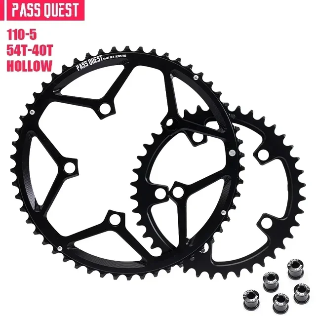 PASS QUEST 110 bcd chainring 5 bolt road bike Narrow wide Chain
