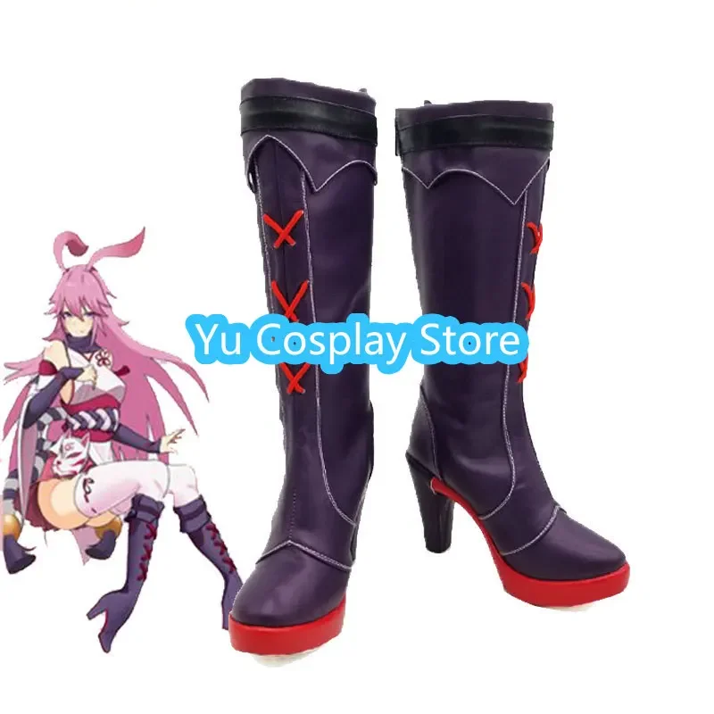 

Yu-косплей, игра Honkai Impact 3, Yae Sakura, обувь для косплея, обувь из искусственной кожи, карнавальные ботинки на Хэллоуин, реквизит, индивидуальный заказ