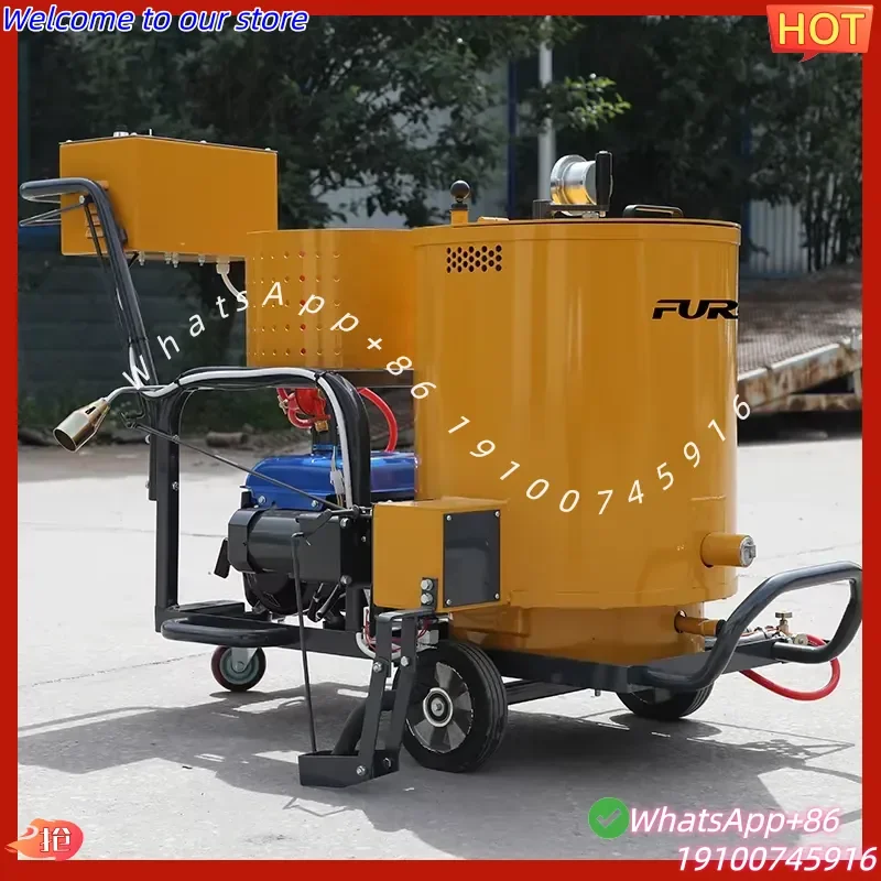 2026 Hot Melt Asphalt Road Crack Sealing Machine 60L Kettle Crack Filler Efficient Road Sealing Machinery