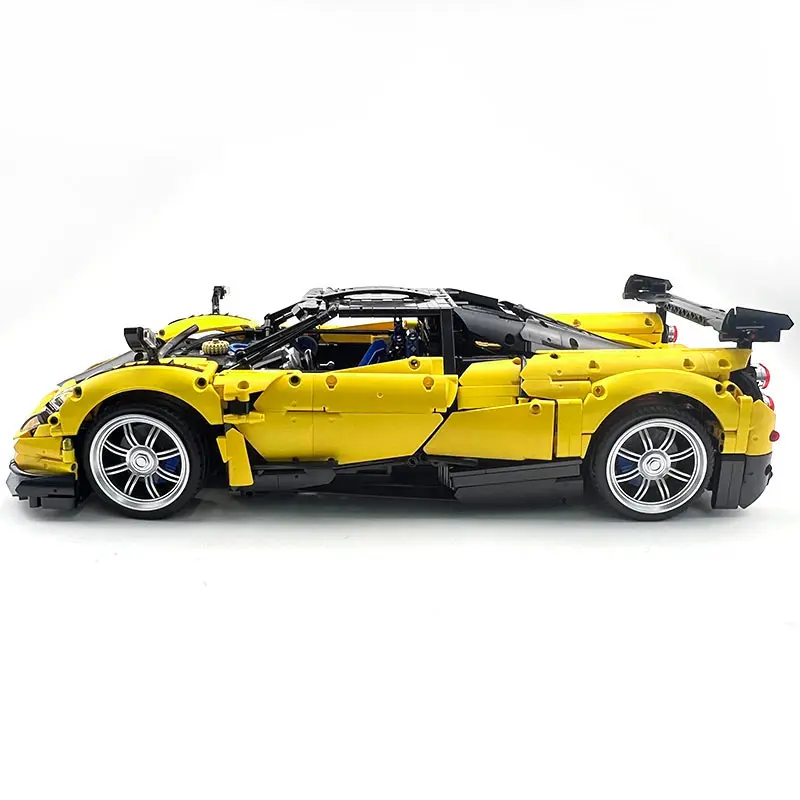 Nuovo MOC-142670 Tecnico Giallo Huayra Super Sprots Modello di Auto Building Block Mattoni FAI DA TE Puzzle Giocattoli di Montaggio Regali di Natale Per Bambini