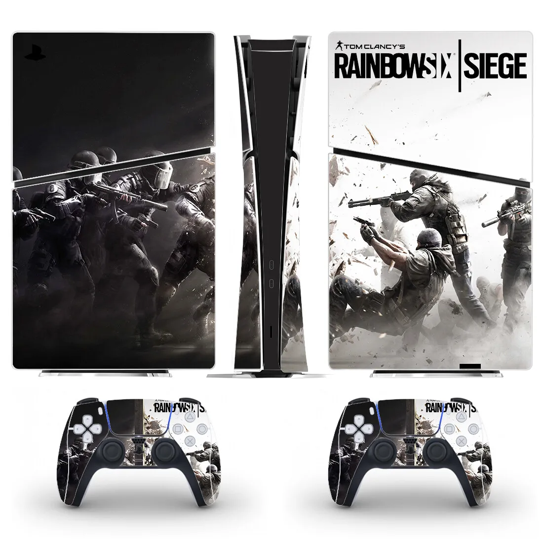 Rainbow Six PS5 Slim Digital Skin Sticker Decal Cover for Console and 2 Controllers PS5 Slim Sticker Vinyl