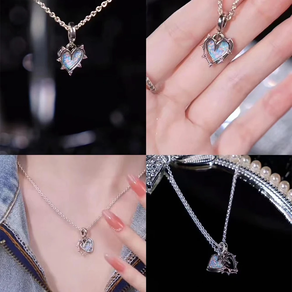 Nuovo argento sterling 925 amicizia opalescente doppio, avvocado e amicizia triplo pendente fascino adatto braccialetto di marca gioielli fai da te