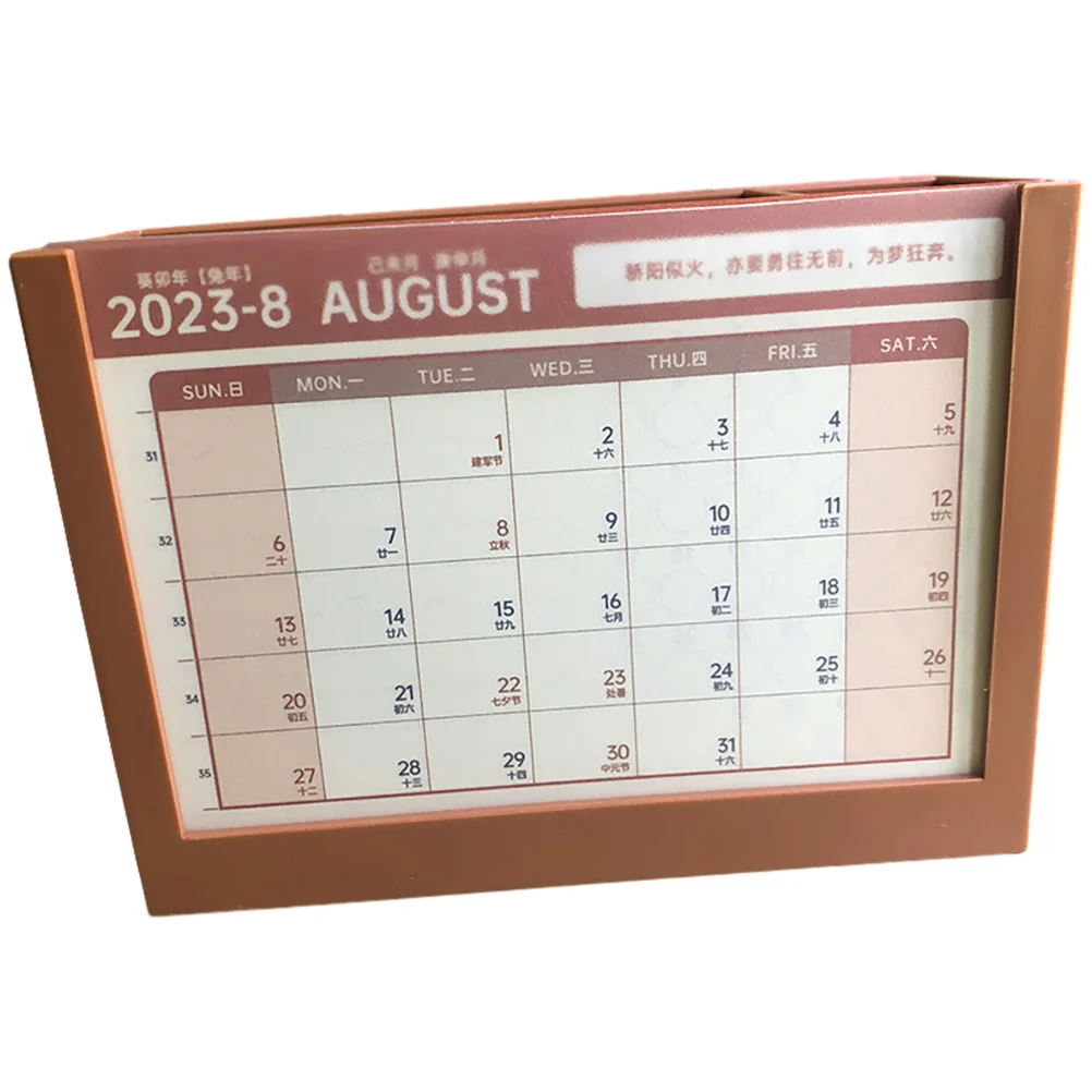 

Decorate Creative Ornament Calendar Office Desk Blocks for Cute Plastic Decorative Standing