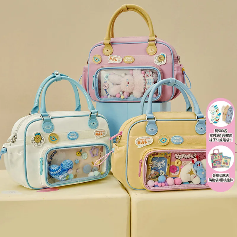 Japanese Cute Kawaii Itabag Two-dimensional Doll Bag Girl Student JK Crossbody Bag Cool Genjuku Style Women's Shoulder Bag