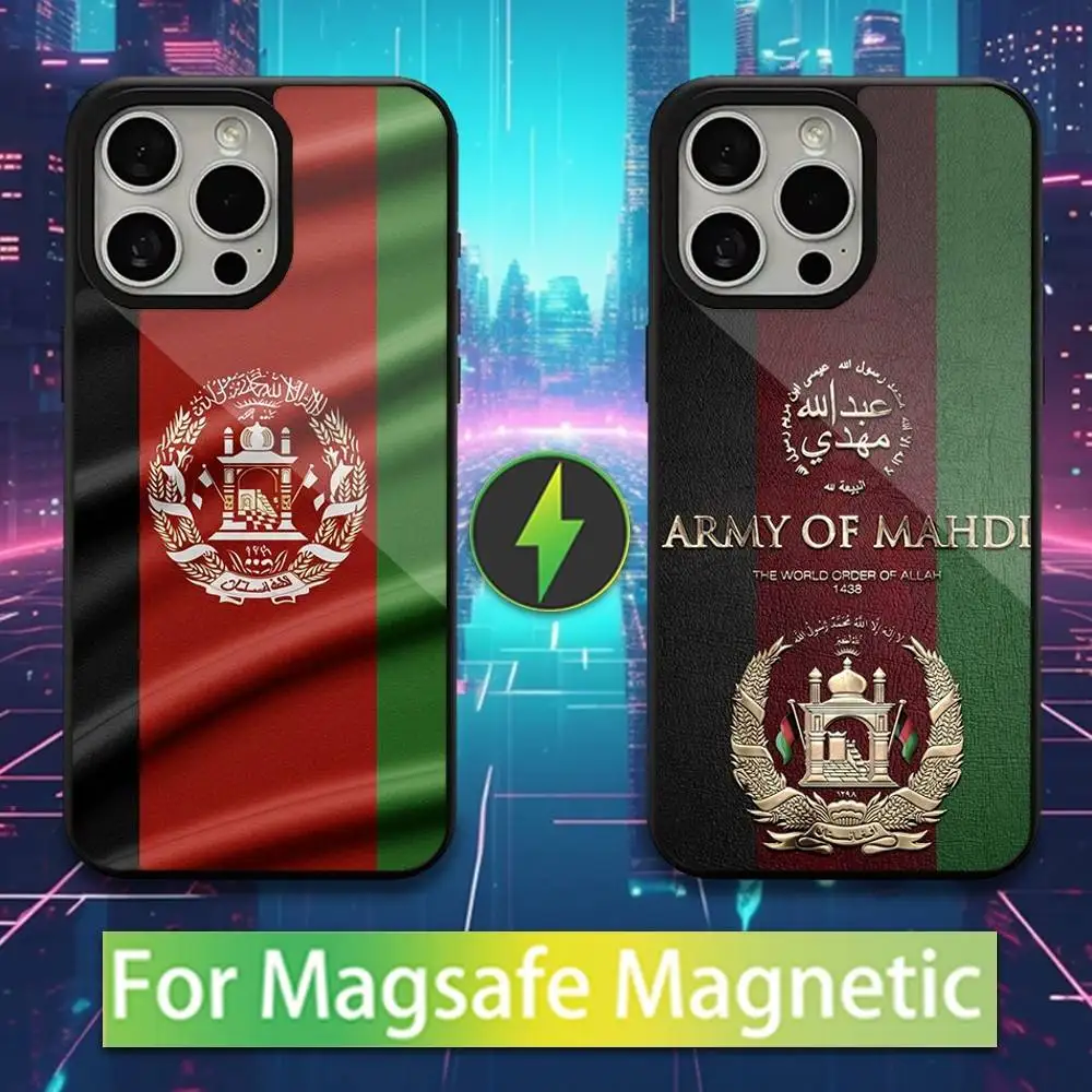 

Flag OF Afghanistan Phone Case For iPhone 16,15,14,13,12,11,Pro,Max,Plus,Mini,Magsafe,Magnetic Wireless Charging Case