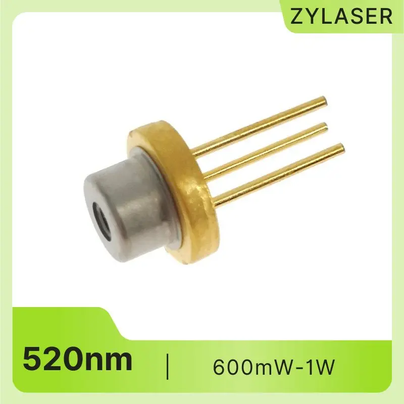 D9mm M type 520nm 600mw 1w Laser Diode Module Green DIY Laser Sensor Diodes for Life Sciences, Medical Equipment