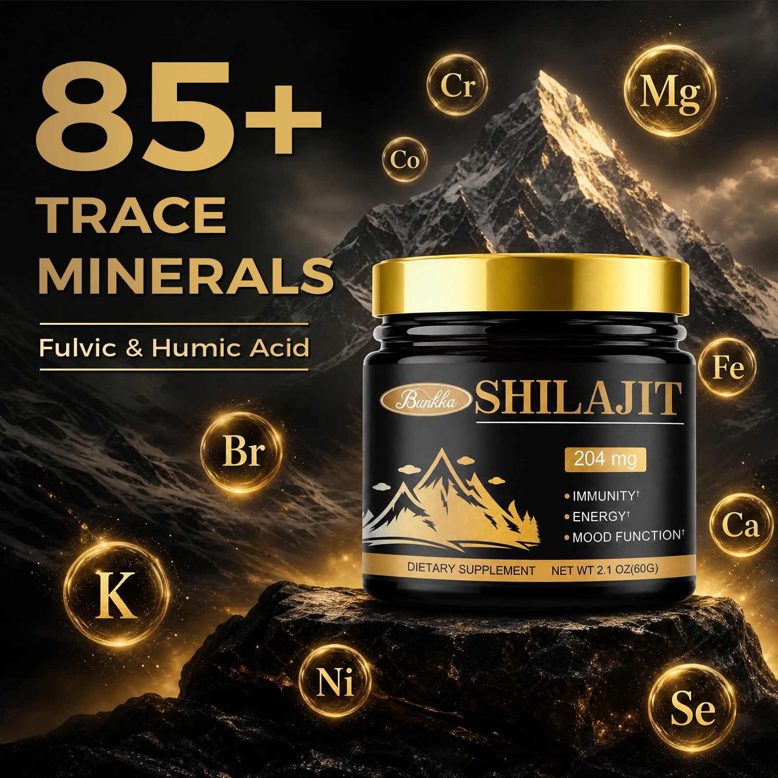 Shilajit Resin Pure - 60g resina pura do shilajit do