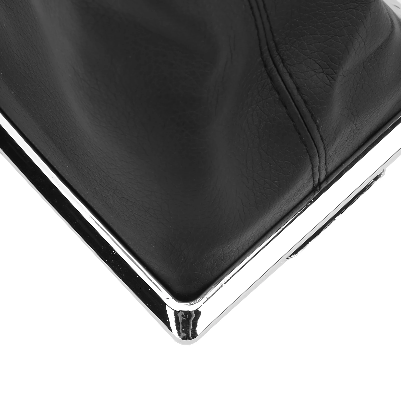 Juego completo de cubiertas de bota de cambio Manual para Ford Focus 2009-2012 polaina de palanca de cambios negra de cuero PU con bordes cosidos directos