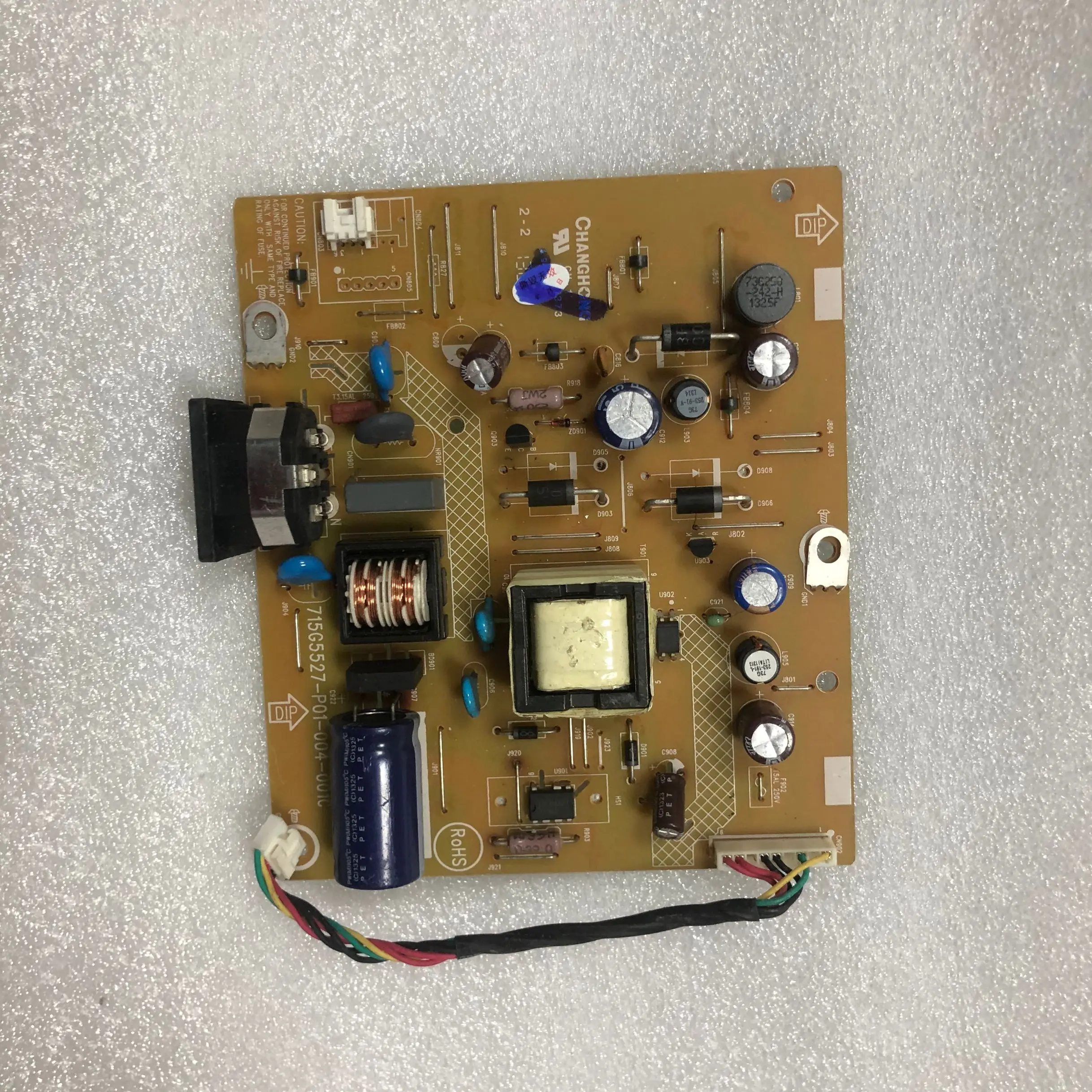 

Original 193V5L power supply board 715G5527-P01-004-001C high voltage plate