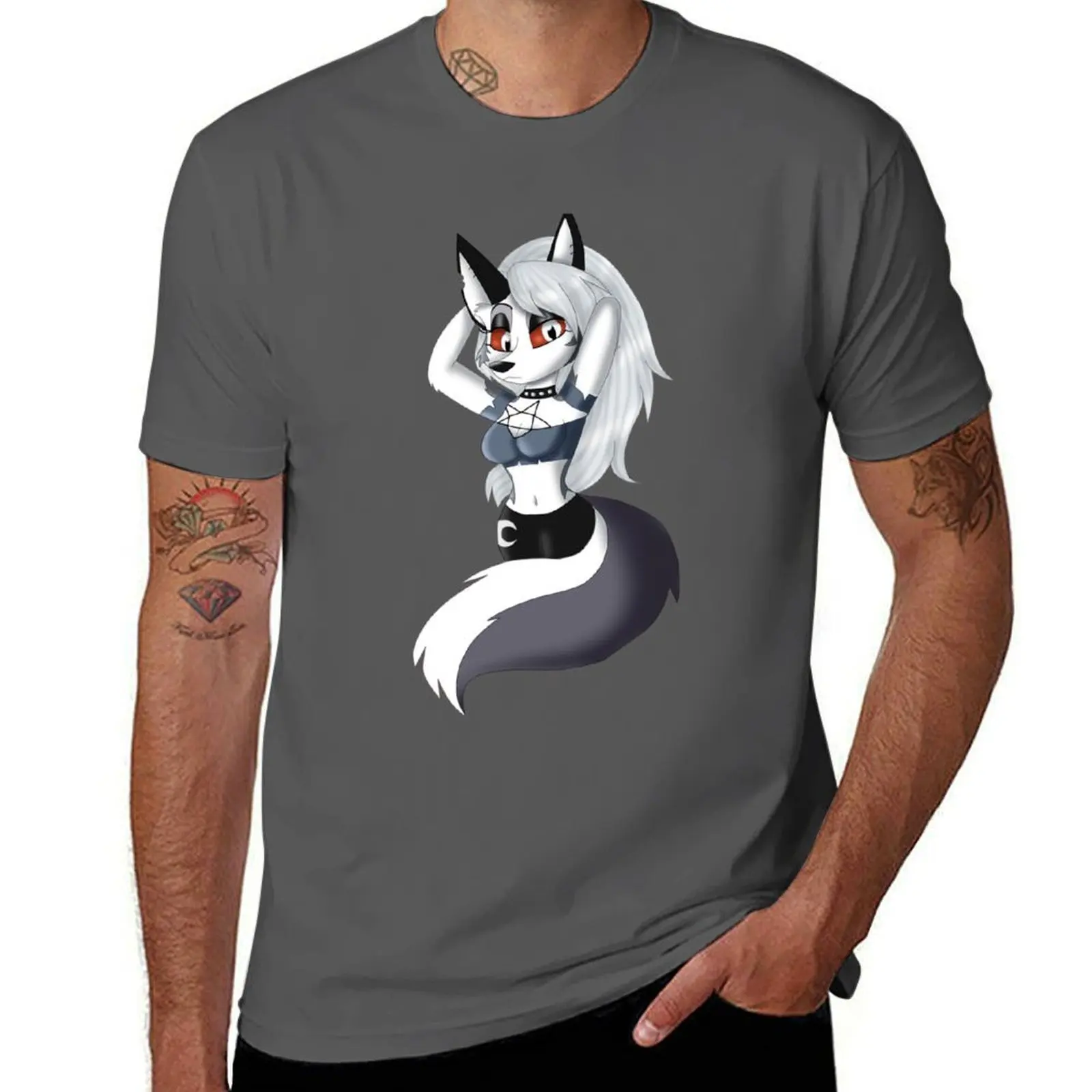 

Helluva Boss Loona T-Shirt cotton t shirt man t shirts for man cotton soft mens graphic t shirts T-Shirt