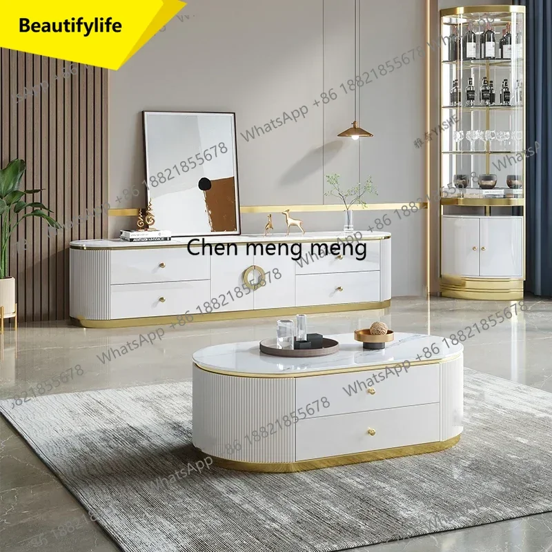 Meuble TV moderne A55 pour salon, armoire de salon, table de chevet, console de télévision, support LED, meuble de maison
