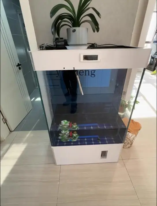 

Floor standing household vertical intelligent living room fish tank filtration oxygen generator complete set