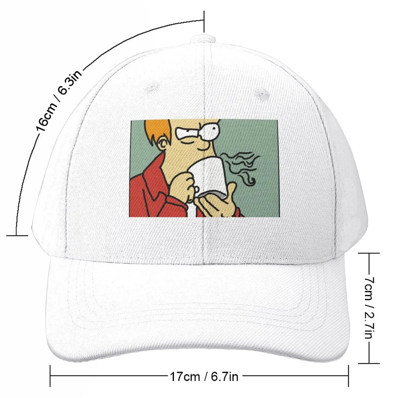 Fry Coffee Freehand DigitalCap Baseball Cap Beach Bag custom Hat Women's Beach Outlet 2024 Men's