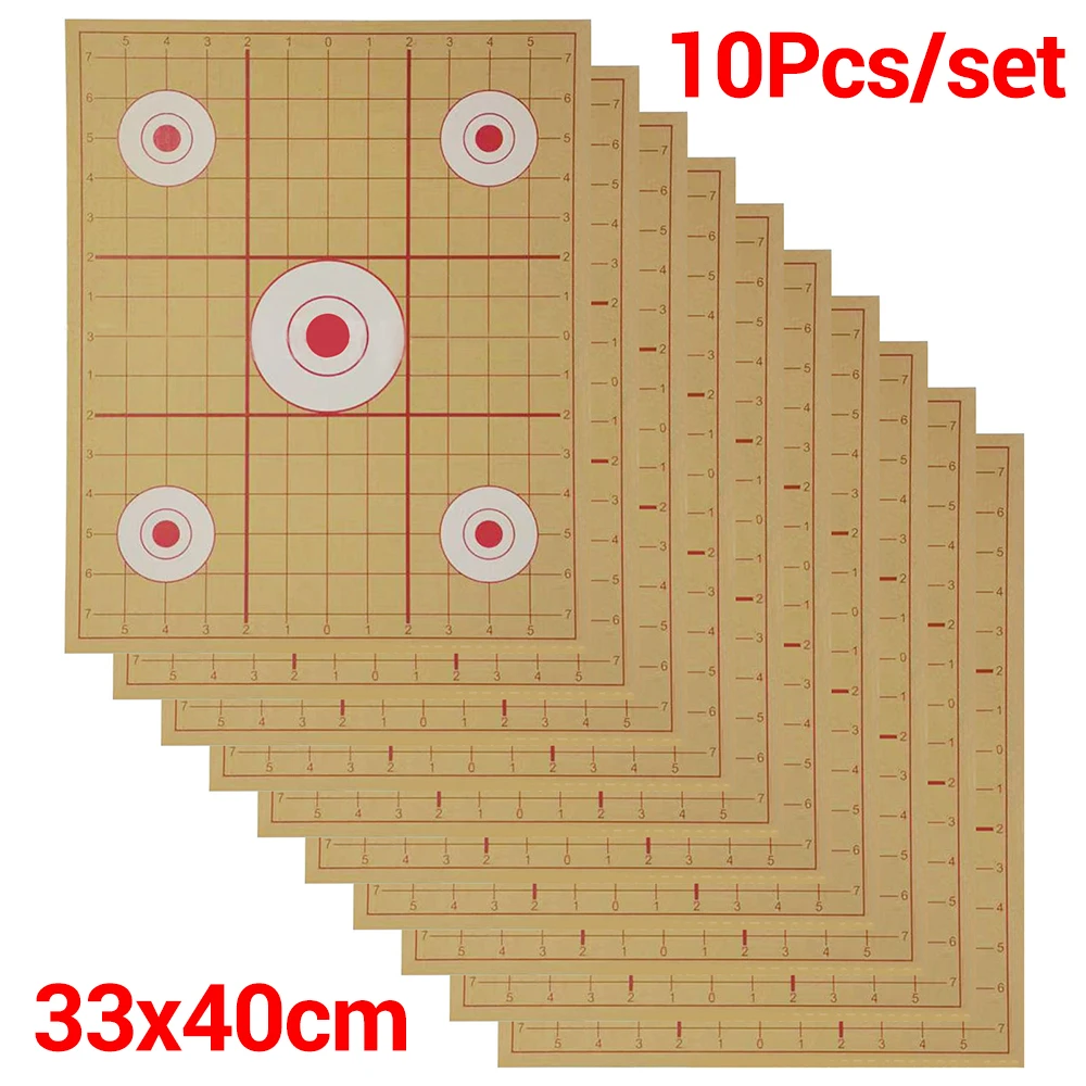 10Pcs/Set Shooting Targets Paper Archery Targets Paper Face Bow Arrow Gauge Shooting Target Paper Shooting Accessories