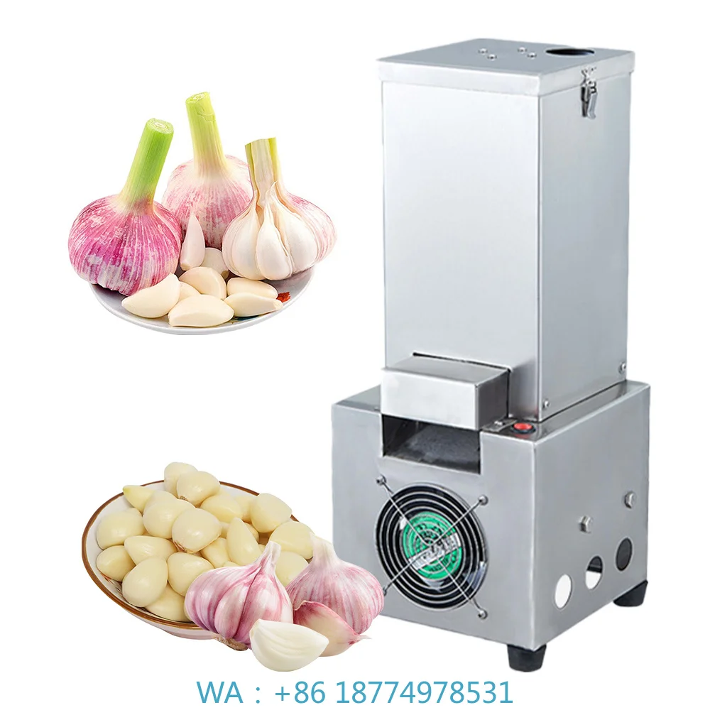 1. Commercial Garlic Peeling Separating Tool 25kg/h Output for Dry Garlic  Stripping Restaurant Raw Material Shop Operation