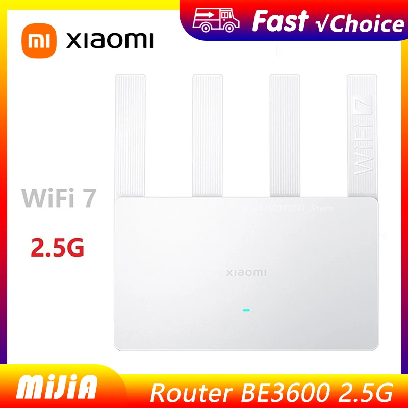 新しい Xiaomi Mijia ルーター BE3600 WiFi7 2.4/5GHz デュアンバンド 160Mhz 3570Mbps メッシュネットワークゲーム加速 2.5G イーサネットポート