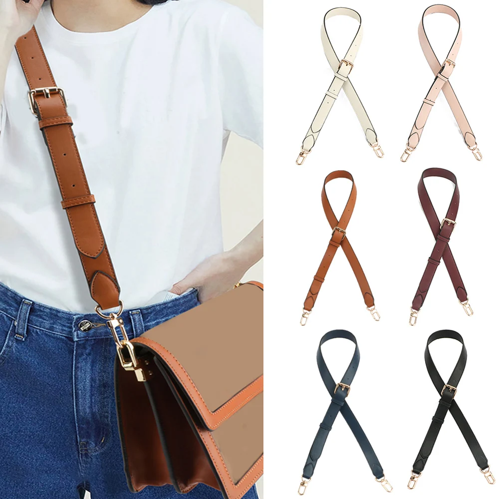 

91-108cm PU Leather Long Bag Strap For Shoulder Bag Strap Adjustable Buckle Bag Accessories Handbag Handle Replacement Bag Belt