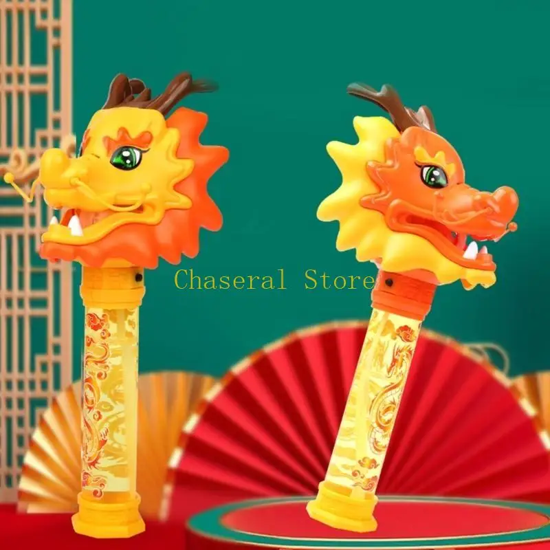 E7ce LED Dragon Bubble Machine Chinese Nieuwjarige festival Bubble Maker Toy Party Decor