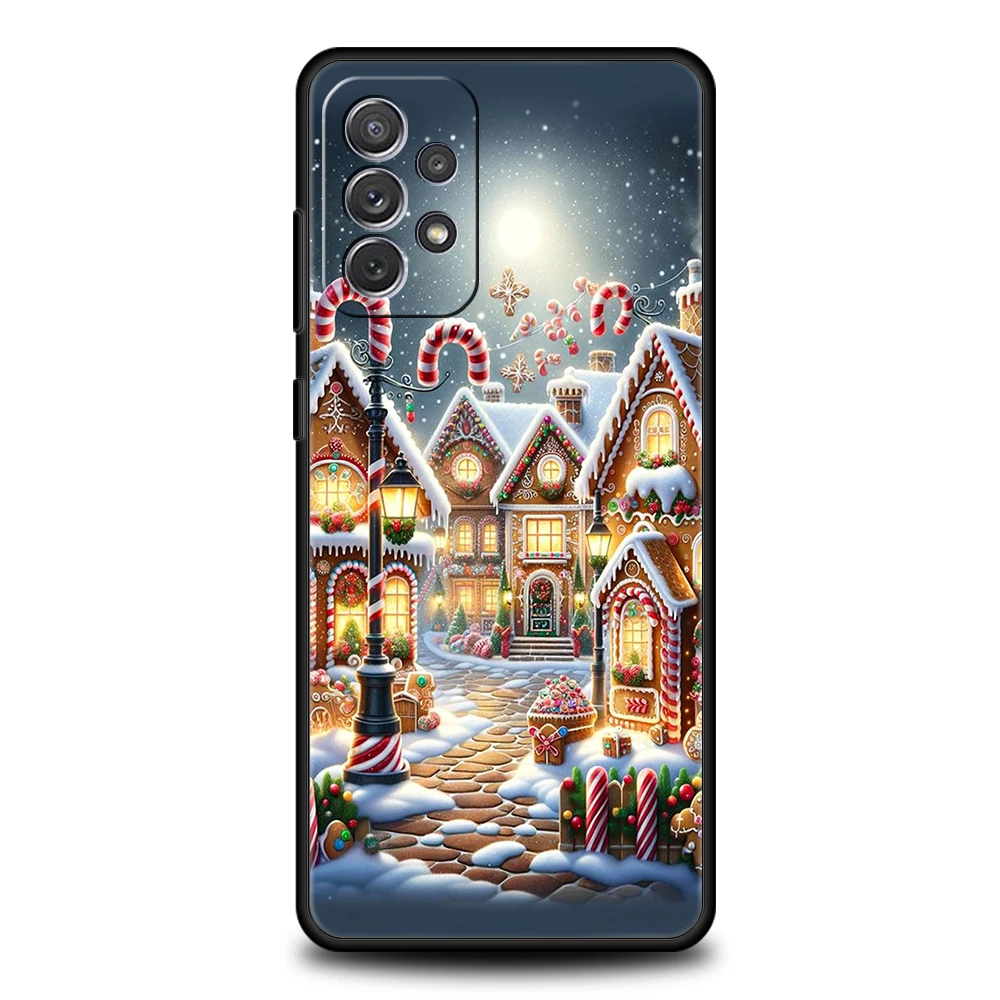 New Year Christmas Phone Case for Samsung Galaxy A55 A35 A15 A14 A25 A54 A51 A71 A72 A73 A32 A52 A52S A41 5G Silicone Shell Bags – Detail 8