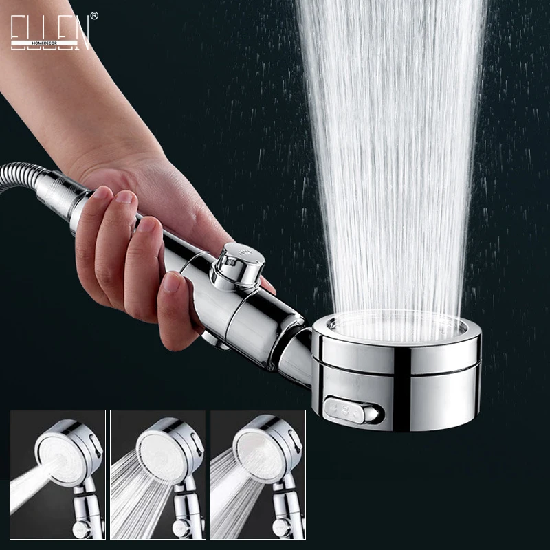 

3 Modes Bath Hand Shower High Pressure Saving Water Bathroom Shower Head SPA Nozzle ELF005