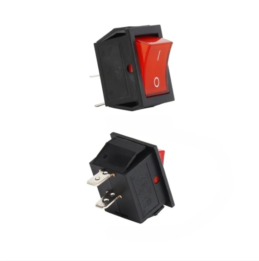Rocker Power Switch For Electric Sprayer Boat Type Single Dual Options Plastic 2.5x3cm Black Red