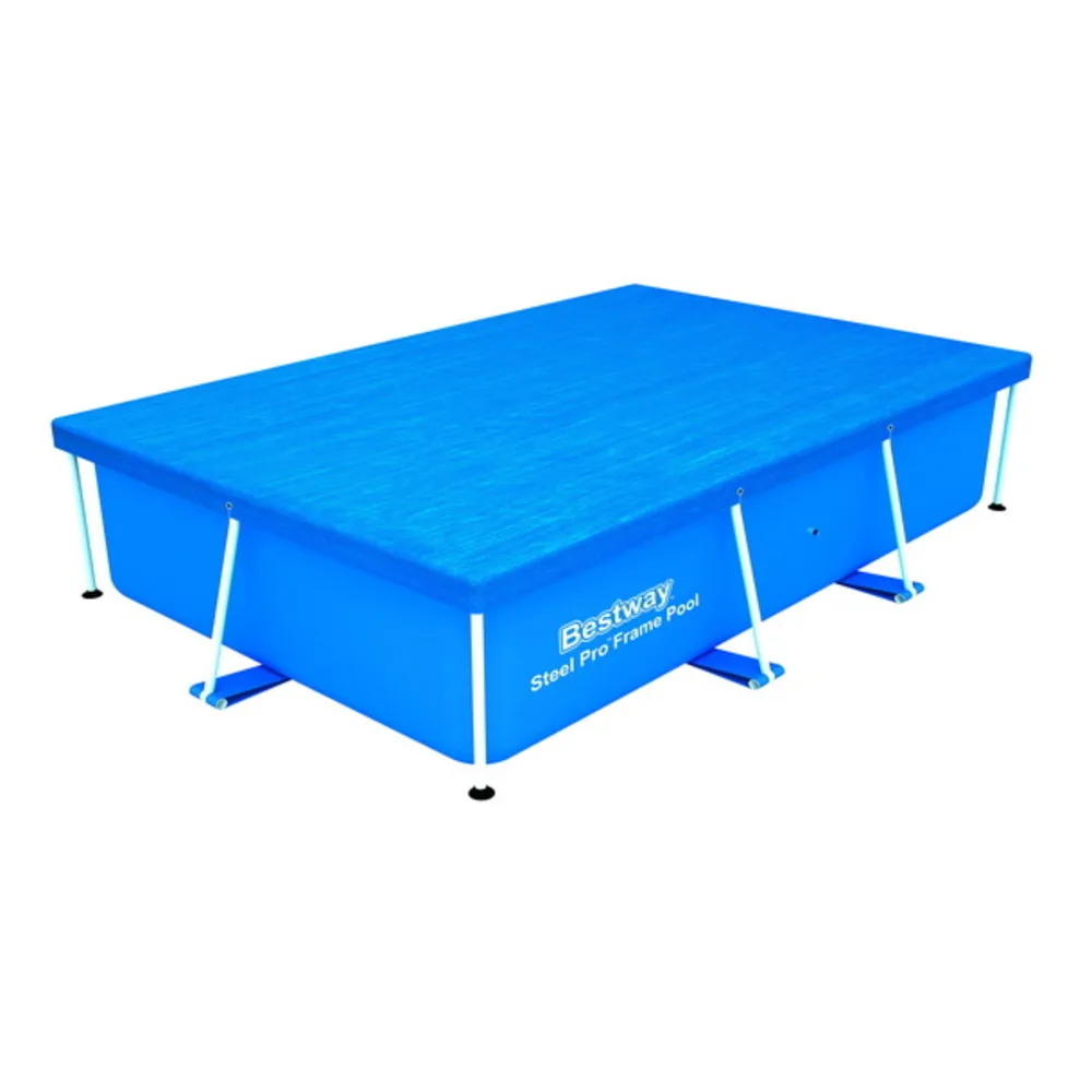 58105 Best V 264x174cm Pool Cover With Binding Ropes For 259x170cm Swimming Pool Dust-proof Lid For Rectangular Frame Pool