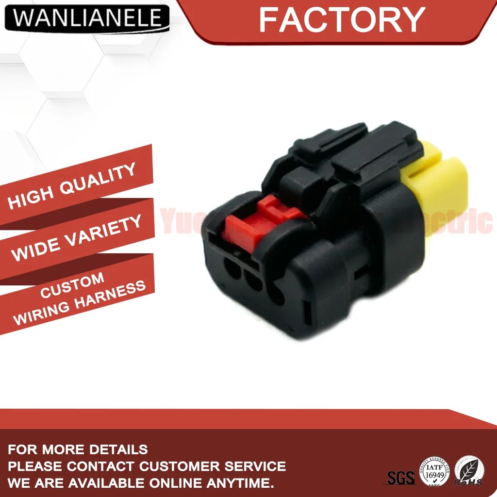 50 Sets 776429-3 776523-3 3 Pin Male Connector AMPSEAL 16 4.5mm 16A IP67 Yellow Fit Automotive Wire Harness