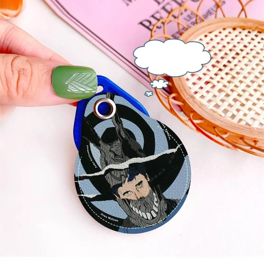 فيلم دوني داركو بو الجلود حامل البطاقة المفاتيح حلقة رئيسية باب الوصول العلامات حالة المفاتيح بطاقة الوصول حقيبة مفتاح العلامة الدائري #5