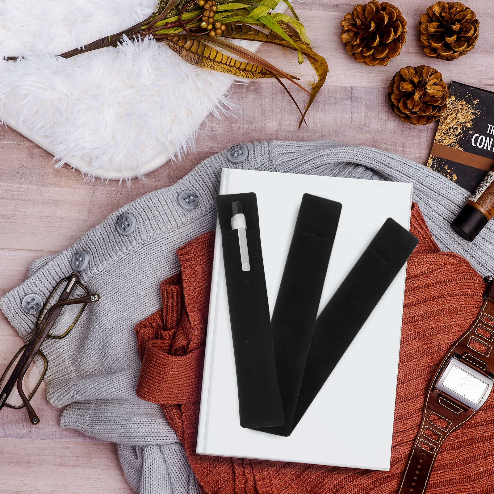 30 قطعة الحقيبة سميكة قسط حقيبة التخزين المقاومة للخدش لقلم حبر واحد هدية كيس التعبئة والتغليف القلم كم #4