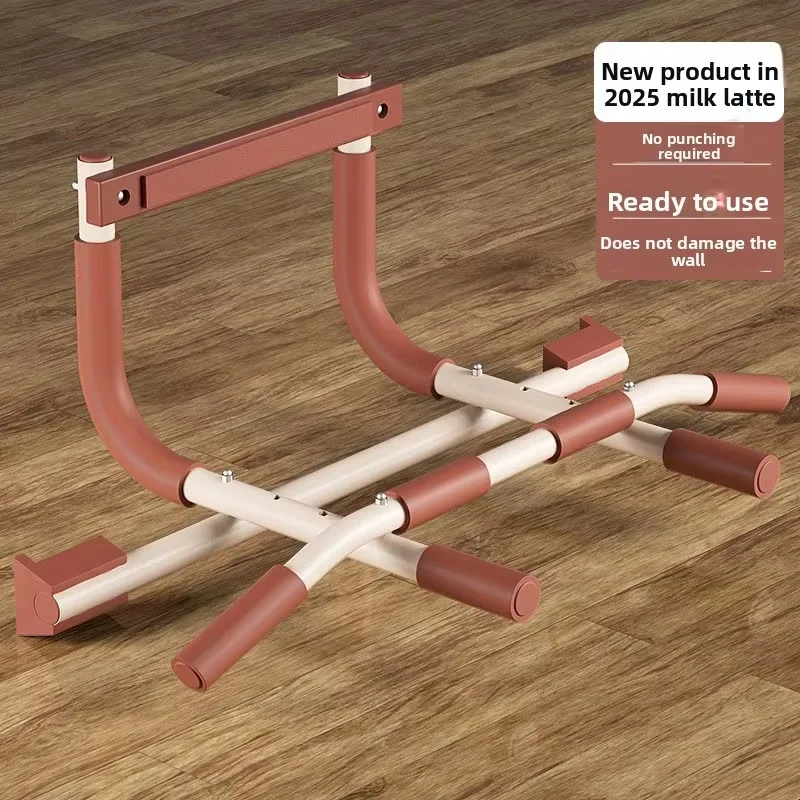 

Indoor Steel Wall-Frame Pull-Up Bars - Single & Double Horizontal Bars for Portable Home Gym Workouts