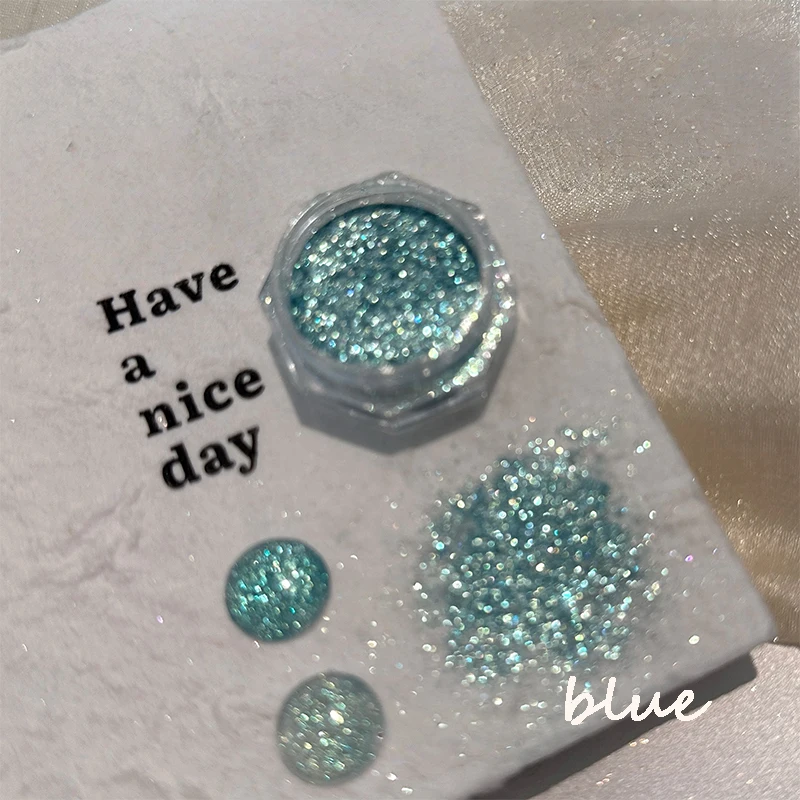 1 stks glitter nail art pastel kleur nagelpoeder nageldecoratie nail art nagel charme geschikt voor bruiloft, festivalfeest