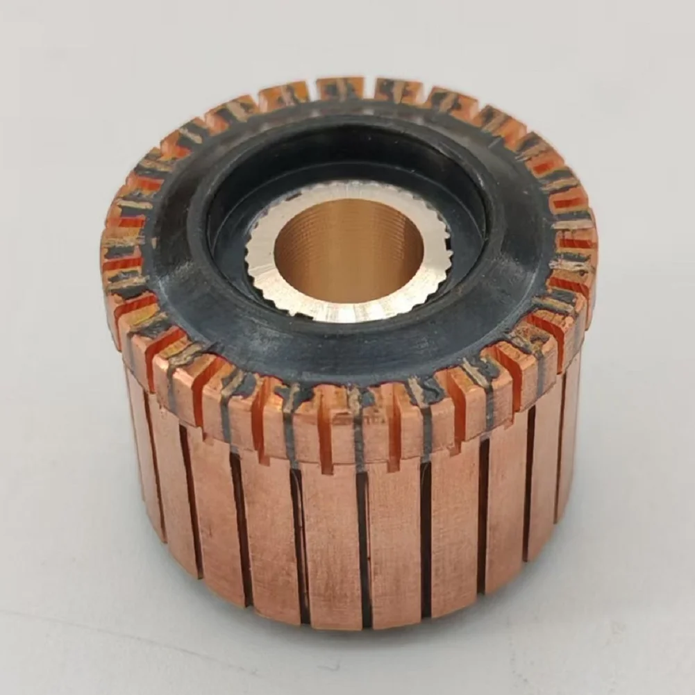 24P Copper Commutator Angle Grinder Rotor For Motor Maintenance Molded Insulation Structure Excellent Conductivity