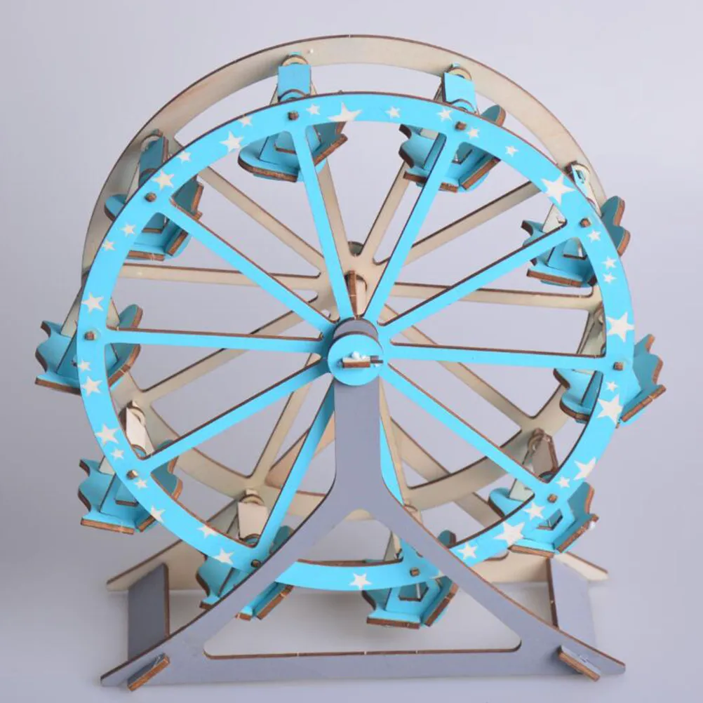 

Обучающий 3D деревянный конструктор «Колесо обозрения» для самостоятельной сборки, развивающий креативное и пространственное мышление у детей