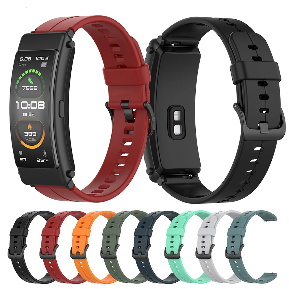 16mm Silicone Wrist Strap For Huawei TalkBand B7 B6 B3 Keep B4 Bracelet Wristband for Huawei Watch Fit Mini