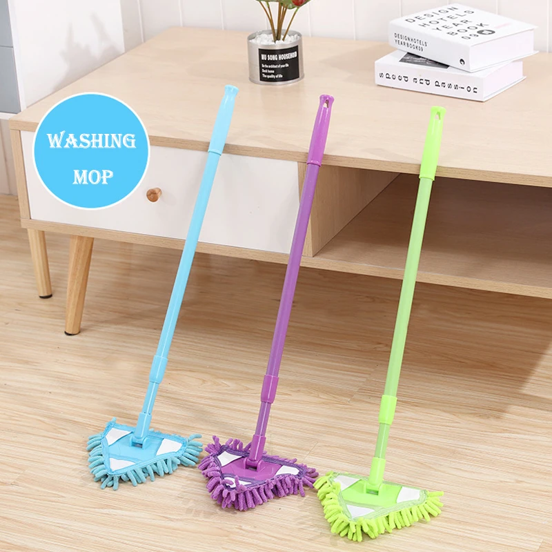 1 Pcs Washing Mop Adjustable Handle Cleaning Mop for Cleaning Soft Chenille Broom Window Wash Mops Dust Remover Wax Brush