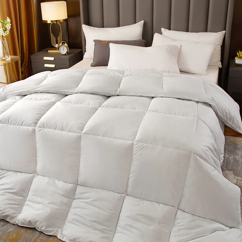 Down comforter, white goose down home dormitory blanket, winter all cotton thick quilt core, winter quilt, pure cotton quilt