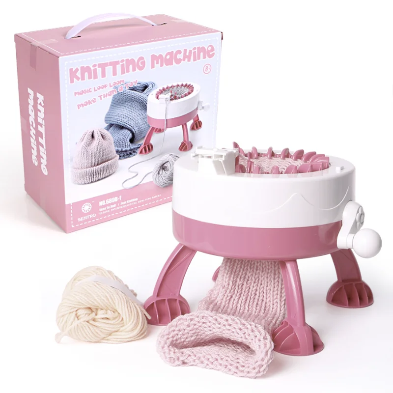 22 Needle Dream Star Cylindrical Knitting Machine DIY Baby Scarf Hat Coat Wool Loom Children's Birthday Gift Toys