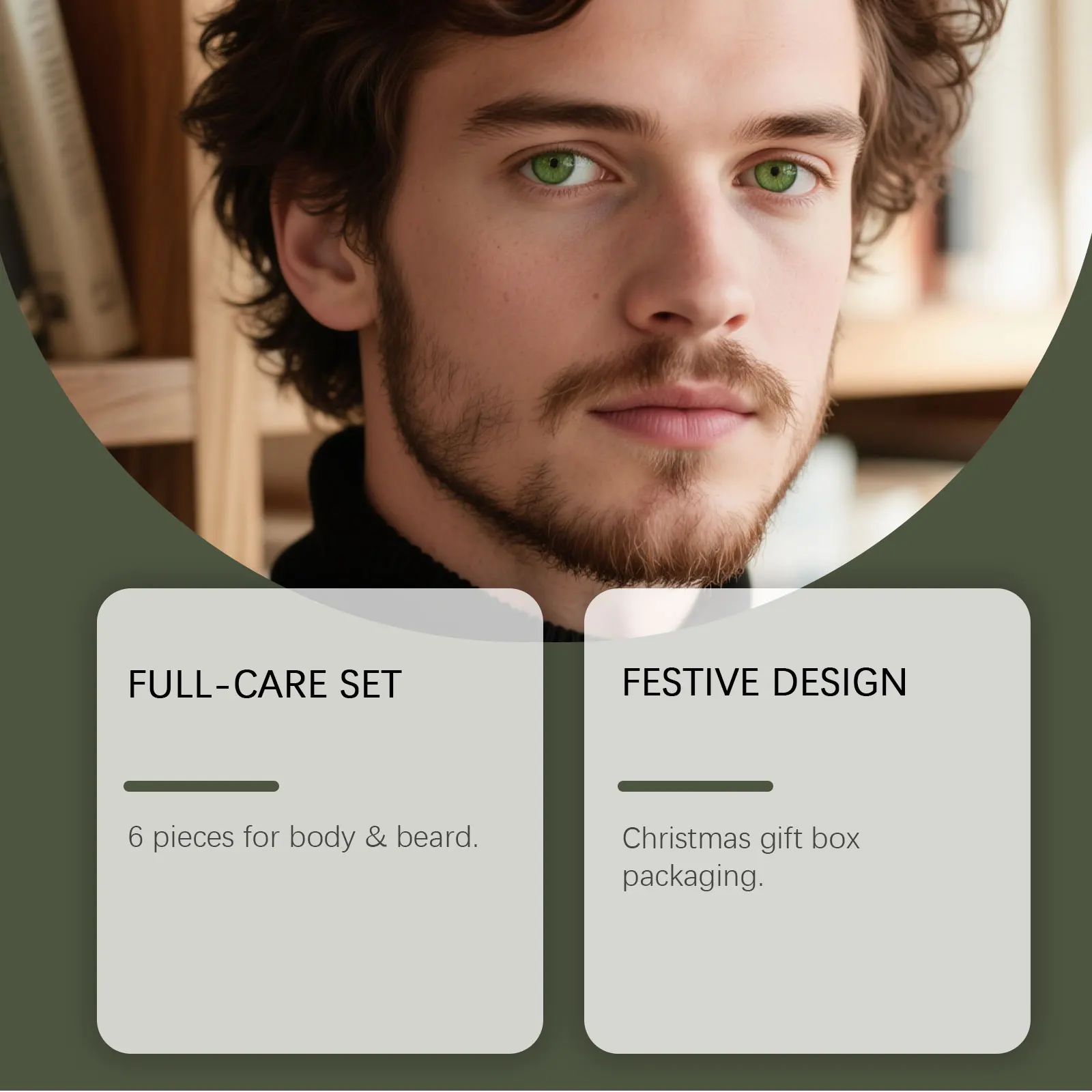 مجموعة العناية الشخصية للرجال مجموعة شامبو اللحية وبلسم غسل الجسم بلسم اليد مجموعة هدايا الكريسماس للرجال مجموعة صناديق العناية بالبشرة المغذية