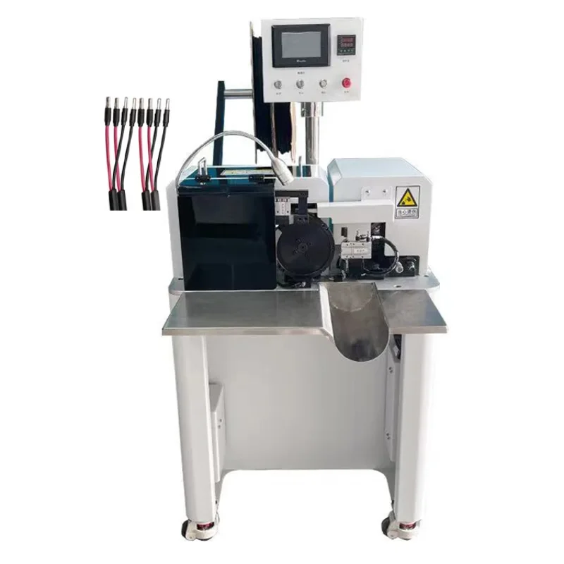 Factory Supply Two Wires Automatic Threading Heat Shrink Tubing Baking Machine Insulator Wire Threading Coating Machine