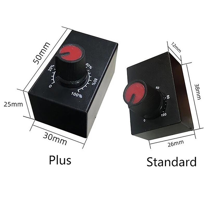 High Quality Mini DC 0-10V 1-10V Knob Dimmer 0-100% Scale Electronic Potentiometer For LED Dimmable Grow Lights Power Driver