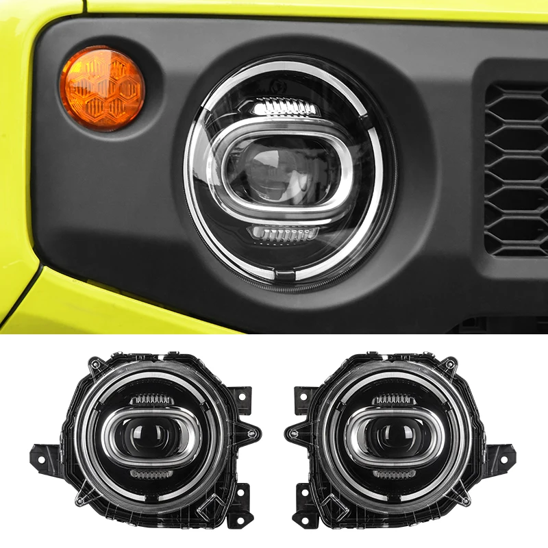 

Car Headlamp DRL LED Daytime Running Lights Auto Turn Signal Headlight Assembly Car Styling Accessories for Jimny JB64 JB74