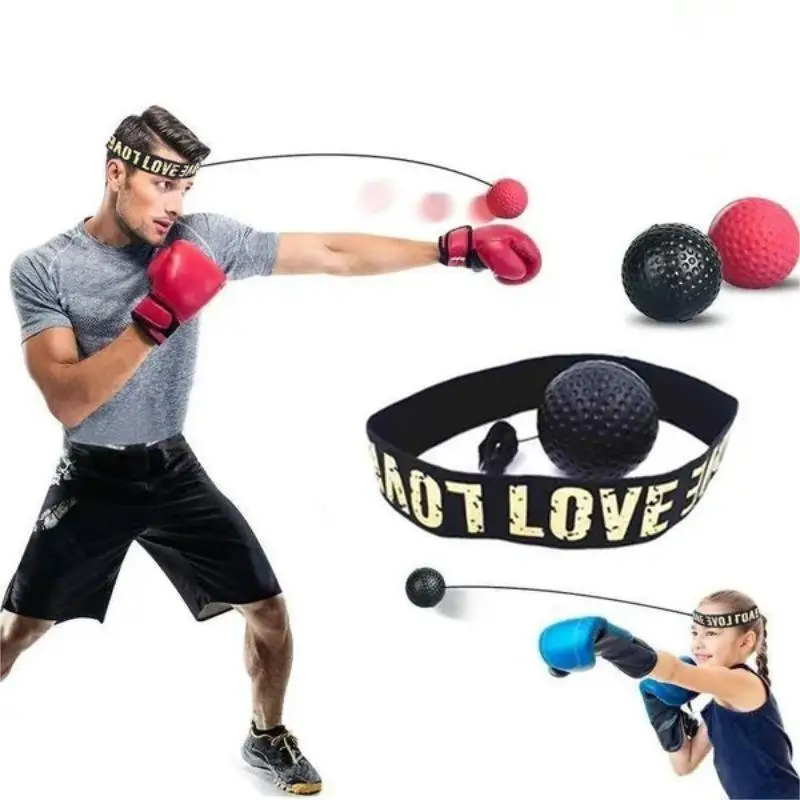 Velocidade Treinamento e Reação Ball Boxe Reflex Headband Reflexão Head Band Luta Sanda