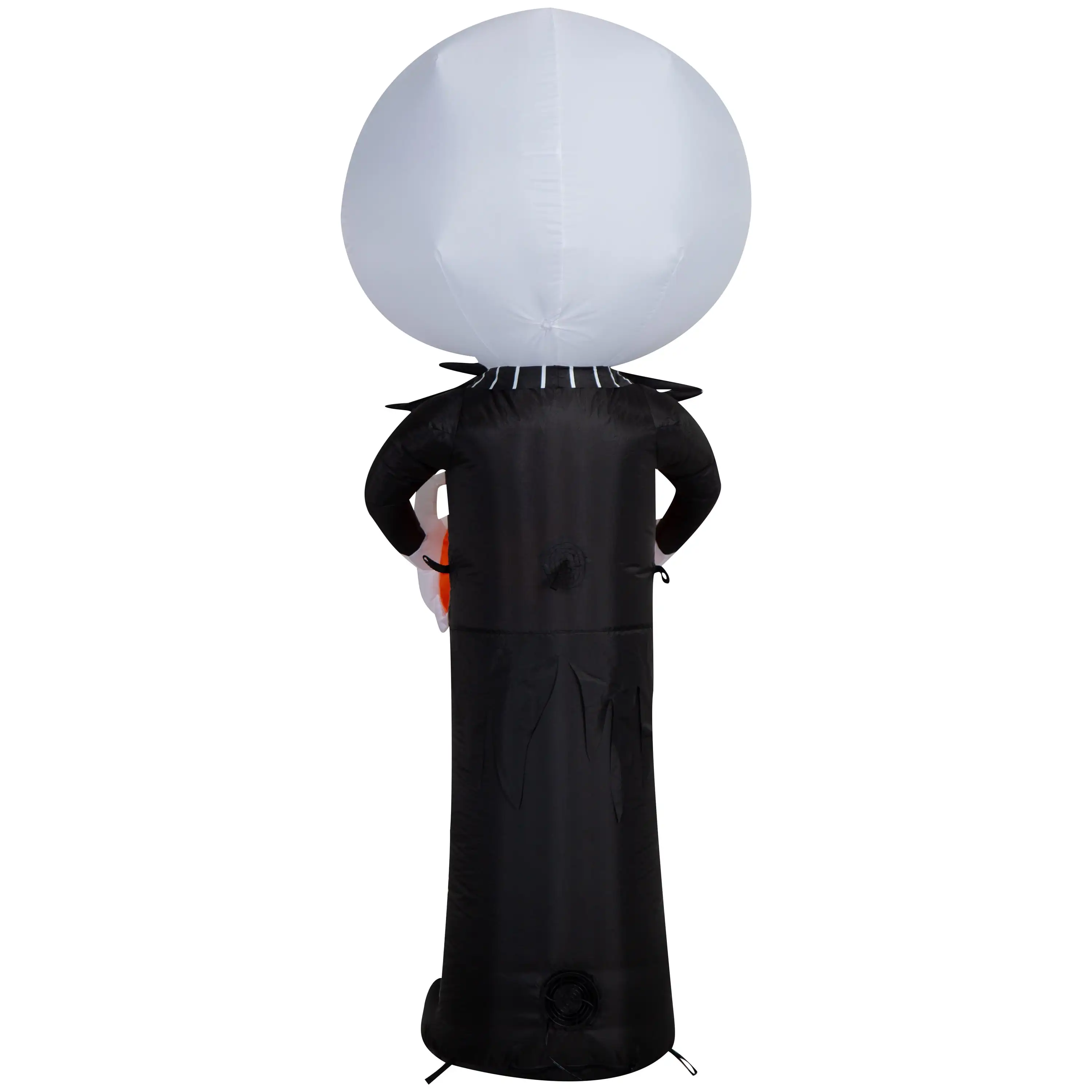 巨大な59.84インチのインフレータブルスカルパンプキン、屋外ハロウィーン用、25.59x22.44インチのジャック・オー・ランタンヤードデコレーション、LEDライト付き