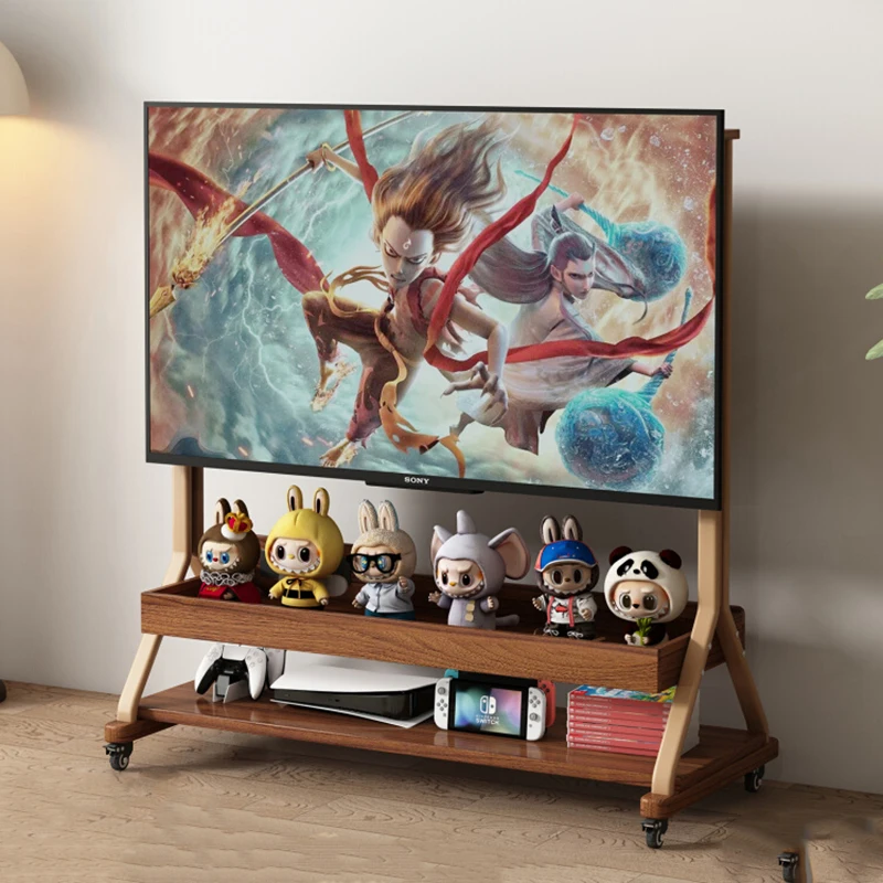 Rotation With Wheels Tv Stands Swivel Adjustable Metal Legs Unique Tv Stands Riser Modern Painel Para Tv Furniture For Home