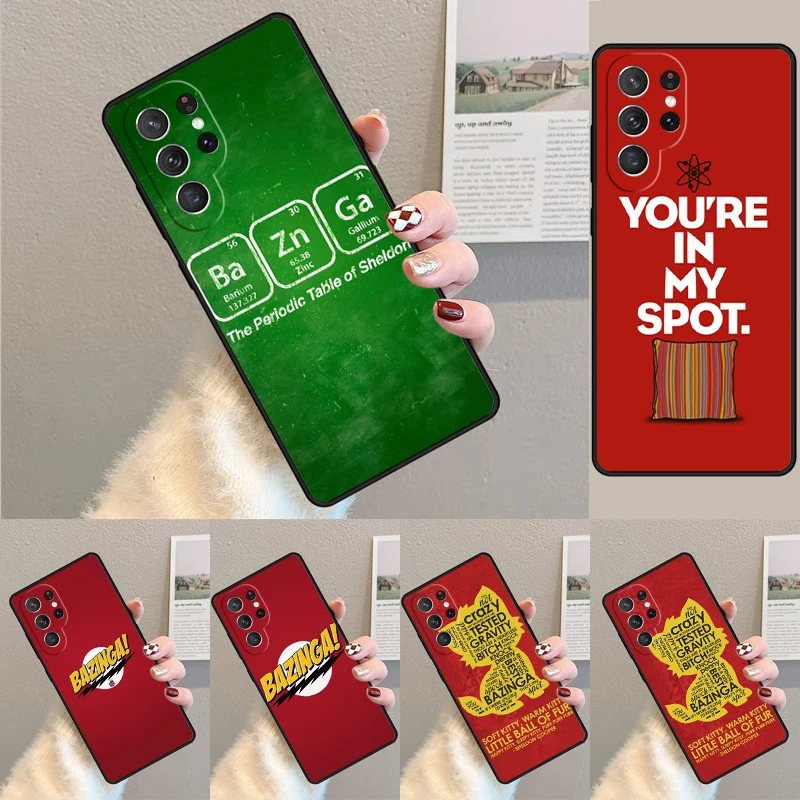 Cover For Samsung Galaxy S24 Ultra S21 S22 S8 S9 S10E Note 10 20 Plus FE S23 Bazinga The Big Bang Theory Phone case Coque